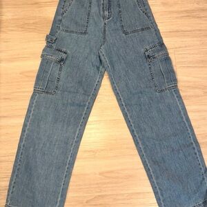 Men's Blue Cargo Jeans